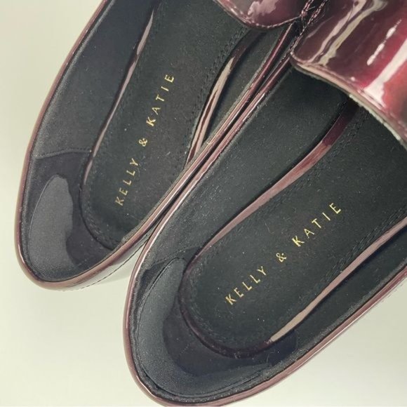 Kelly & Katie Deep Purple Shiny Loafer Slip On, Sz 9 - Picture 6 of 13